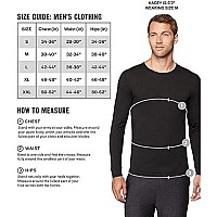 32 Degrees Mens Lightweight Baselayer Crew Top Long Sleeve Form Fitting 4-Way Stretch Thermal, Concrete Heather, Medium