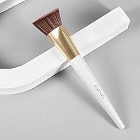 Triangle Flat Top Foundation Brush By Enzo Ken, Cream Contour And Bronzer Brush, Makeup Brushes For Foundation And Concealer, Liquid Foundation, Powder Contour And Bronzer, Liquid Blush Blending- Makeup Straight, Simple Natural Color, Eye Concealer, No...