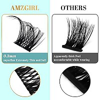 Amzgirl Diy Lash Extensions At Home,Individual Volume Eyelash Extension,Natural Lashes Clusters, Pre-Cut Lashes 10 Mini Lash Clusters,3D False Lashes Fluffy(2Pairs 2Style)