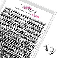 280 Pcs Individual Lashes Cluster Diy Lash Clusters 40D 007 C Curl 8-16Mm Cluster Lashes Diy Individual Eyelashes Lashes Wisps Reusable Soft Mini Cluster Eyelash Extensions At Home (40D 007 C 8-16)