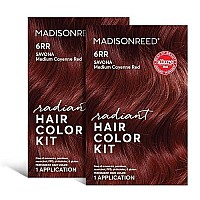 Madison Reed Radiant Hair Color Kit, Medium Cayenne Red 6Rr Savona Scarlet, 100 Gray Coverage, Ammonia-Free, Permanent Hair Dye, Pack Of 1