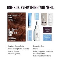 Madison Reed Radiant Hair Color Kit, Light Copper Red For 100 Gray Coverage, Ammonia-Free, 7Ncr Vesuvius Red, Permanent Hair Dye, Pack Of 2