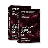 Madison Reed Radiant Hair Color Kit, Dark Garnet Red For 100 Gray Coverage, Ammonia-Free, 5Rv Rimini Garnet, Permanent Hair Dye, Pack Of 2