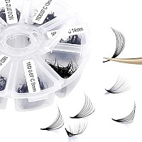 Premade Fans Short Stem 500 Pcs 16D Eyelash Extensions 007Mm Cd Curl 9-16Mm Mixed Wendy Lashes Russian Volume Pre-Made Lash Extension (500Pcs-16D-007-D, 9-16Mm Mixed)