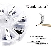 Premade Fans Short Stem 500 Pcs 16D Eyelash Extensions 007Mm Cd Curl 9-16Mm Mixed Wendy Lashes Russian Volume Pre-Made Lash Extension (500Pcs-16D-007-D, 9-16Mm Mixed)