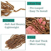 7 Packs Faux Locs Crochet Hair 36 Inch New Soft Locs Crochet Hair For Black Women Pre-Looped Long Goddess Locs Crochet Braids Curly Wavy Braiding Hair Extension (27)