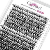 280 Pcs Lash Clusters Diy Eyelash Extension 40D 50D C Curl 8-15Mm Cluster Lashes Diy Individual Eyelashes Reusable Soft Cluster Eyelash Extensions At Home (40D50D C 8-15Mm)