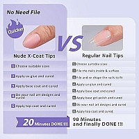 Extra Short Almond Nail Tips - Btartbox Soft Gel X Nails 15 Size Upgrade Full Matte 2 In 1 Neutral X-Coat Tips With Tip Primer Cover,Pre-Colored Gel Nail Tips Press On Nails 150Pcs Nails For Women