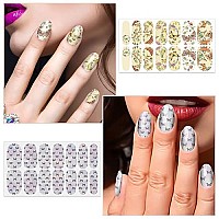 Wokoto 16 Sheets Butterfly Nail Polish Strips Full Nail Wraps For Women Nail Butterfly Stickers For Nails 224 Tips Gel Nail Wraps Fingernail Stickers Nail Polish Stickers Stick On Nail Polish Wraps