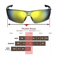 Eazyrun S2492 Small Baseball Sunglasses For Women Men Youth, Uv 400 Protection Softball Cycling Running And Outdoor Sports