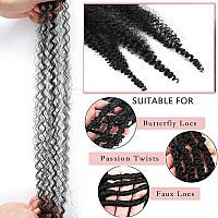 18Inch Pre-Separated Springy Afro Twist Hair 8 Packs Suitable For Damaged Soft Locs Synthetic Marley Twist Braiding Hair (18 Inches, 49)