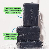 Megababe Underarm Bar Soap - Space Bar With Detoxifying Charcoal For Odor Control 35 Oz