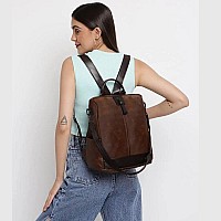 Vismiintrend Stylish Women Leather Backpack Handbag For Teen Girls | Everyday Use Ladies Sling Bag Shoulder Purse For Office, College, Travel, Birthday Gift For Wife | Rakhi Gifts For Sisters, Bhabhi