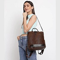 Vismiintrend Stylish Women Leather Backpack Handbag For Teen Girls | Everyday Use Ladies Sling Bag Shoulder Purse For Office, College, Travel, Birthday Gift For Wife | Rakhi Gifts For Sisters, Bhabhi