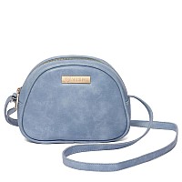 Vismiintrend Leather Half Moon Sling Blue Crossbody Bags For Women & Girls | Everyday Use Handbag For Teens, Casual Side Shoulder Purse For Office, College | Small Handbag For Wife & Sister Rakhi Gift