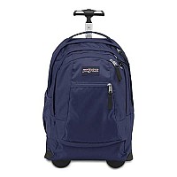 Jansport Driver 8 Rolling Backpack Wheeled Travel Bag With 15Inch Laptop Sleeve Navy