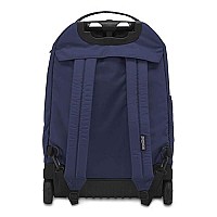 Jansport Driver 8 Rolling Backpack Wheeled Travel Bag With 15Inch Laptop Sleeve Navy