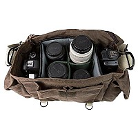 Domke F2 Original Shoulder Bag 70002A Ruggedwear Brown For Canon Nikon Sony Leica Fujifilm Olympus Dslr Or Mirrorless