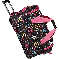 22 Inch Rolling Duffle Bag Peace