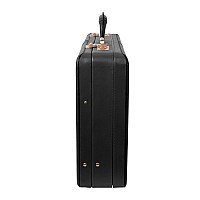 V Series Harper Leather 45 Expandable Attach Briefcase Black