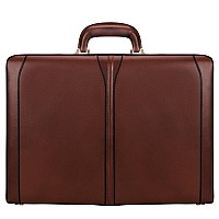 V Series Turner Leather 45 Expandable Attach Briefcase Brown