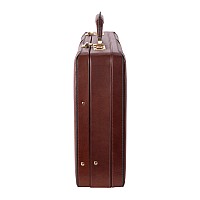 V Series Turner Leather 45 Expandable Attach Briefcase Brown