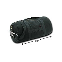 Side Zip Duffle Bags Black M