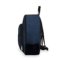 Everest Luggage Backpack With Front And Side Pockets Navy Large