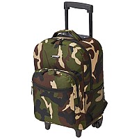 17 Inch Rolling Backpack Camo