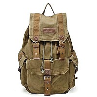 Gootium 21101Amg Specially High Density Thick Canvas Backpack Rucksack Army Green Large