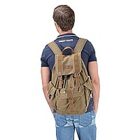 Gootium 21101Amg Specially High Density Thick Canvas Backpack Rucksack Army Green Large