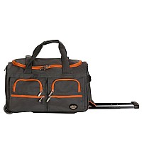 22 Inch Rolling Duffle Bag Charcoal