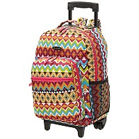 17 Inch Rolling Backpack Tribal