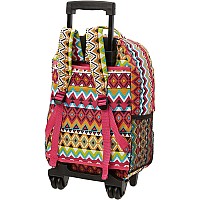 17 Inch Rolling Backpack Tribal