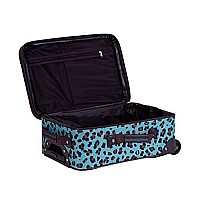 4 Pc Blue Leopard Luggage Set - Blueleopard