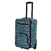 4 Pc Blue Leopard Luggage Set - Blueleopard