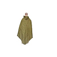 Made In Ussr Original Soviet Russian Army Wwii Type Soldier Field Canvas Cloak Tent Raincoat Poncho Plaschpalatka With Leather