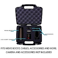 Casematix Camera Case Compatible With Mevo Live Event Camera And Livestream Accessories Such As Tripod Battery Charger And More