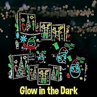 Christmas Holiday Glowinthedark Gift Bag 22 Piece 11 Bags Of 4 Different Designs 3 Sizes Large Medium Small 11 White Tis