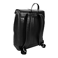 L Series Hagen 15 Leather Laptop Backpack Black