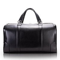 L Series Kinzie 20 Carryall Leather Duffel Black