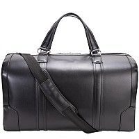 L Series Kinzie 20 Carryall Leather Duffel Black