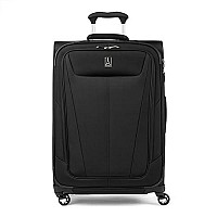 Travelpro Maxlite 5 Softside Expandable Luggage With 4 Spinner Wheels Lightweight Suitcase Men And Women Black Checkedmediu