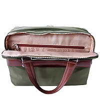 N Series Hartford Nylon Dual Compartment Briefcase Green