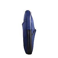 N Series Crescent 14 Nylon Laptop Sleeve With Leather Trim Navy