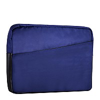 N Series Crescent 14 Nylon Laptop Sleeve With Leather Trim Navy