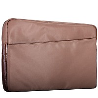 N Series Auburn 15 Nylon Laptop Sleeve With Leather Trim Khaki