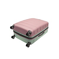 Rockland Melbourne Hardside Expandable Spinner Wheel Luggage Bright Green Checkedlarge 28Inch