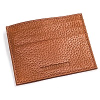 Winchester Lubbock Rfid Mens Tan Wallet Card Case Full Grain Leather