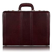 V Series Daley Leather 35 Attach Briefcase Burgundy